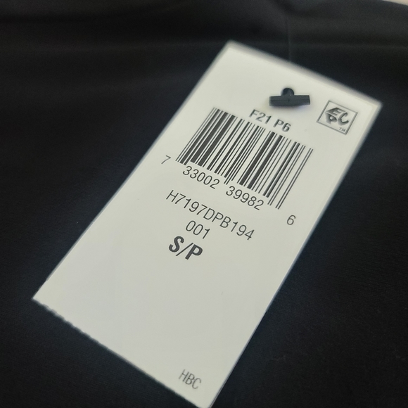 Alfani | Deep Black Satin-Trim Hi-Low Tee - Picture 7 of 7